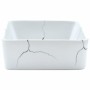 Lavabo sobre encimera rectangular cerámica blanco 46x35,5x13 cm