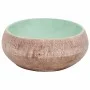 Grünbraunes ovales Aufsatzwaschbecken aus Keramik, 59 x 40 x 15 cm von , Sinkt - Ref: Foro24-155077, Preis: 168,53 €, Rabatt: %