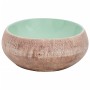 Lavabo sobre encimera ovalado cerámica verde marrón 59x40x15 cm de , Lavabos - Ref: Foro24-155077, Precio: 178,67 €, Descuent...