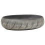 Oval black and grey ceramic countertop sink 59x40x15 cm by , Sinks - Ref: Foro24-155080, Price: 144,11 €, Discount: %