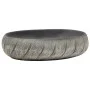 Oval black and grey ceramic countertop sink 59x40x15 cm by , Sinks - Ref: Foro24-155080, Price: 141,81 €, Discount: %