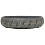 Lavabo sobre encimera ovalado cerámica negro y gris 59x40x15 cm de , Lavabos - Ref: Foro24-155080, Precio: 144,11 €, Descuent...