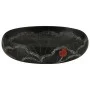 Lavabo sobre encimera ovalado cerámica negro 59x40x15 cm de , Lavabos - Ref: Foro24-155082, Precio: 139,48 €, Descuento: %