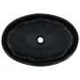 Lavabo sobre encimera ovalado cerámica negro 59x40x15 cm de , Lavabos - Ref: Foro24-155082, Precio: 139,48 €, Descuento: %