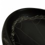 Lavabo sobre encimera ovalado cerámica negro 59x40x15 cm