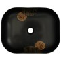 Rectangular black ceramic countertop sink 48x37.5x13.5cm by , Sinks - Ref: Foro24-155094, Price: 164,05 €, Discount: %