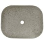 Lavabo sobre encimera rectangular cerámica gris 48x37,5x13,5 cm