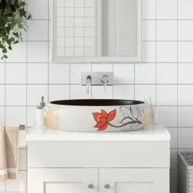 Oval ceramic multicolor countertop sink 59x40x15 cm by , Sinks - Ref: Foro24-155113, Price: 136,71 €, Discount: %
