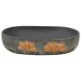 Oval gray and black ceramic countertop sink 59x40x14 cm by , Sinks - Ref: Foro24-155107, Price: 136,49 €, Discount: %