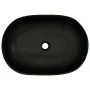 Oval gray and black ceramic countertop sink 59x40x14 cm by , Sinks - Ref: Foro24-155107, Price: 136,49 €, Discount: %