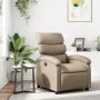 Sillón reclinable de cuero sintético color capuchino de , Sillones - Ref: Foro24-371719, Precio: 194,47 €, Descuento: %