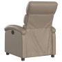 Sillón reclinable de cuero sintético color capuchino de , Sillones - Ref: Foro24-371719, Precio: 202,13 €