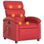 Reclining massage armchair in red synthetic leather by , Armchairs - Ref: Foro24-371725, Price: 218,14 €, Discount: %