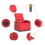 Reclining massage armchair in red synthetic leather by , Armchairs - Ref: Foro24-371725, Price: 218,14 €, Discount: %