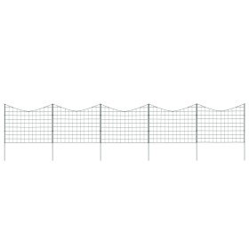 Set de valla de jardín arqueada verde 77,5x64 cm Set de valla de jardín arqueada verde 77,5x64 cm