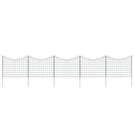 Set de valla de jardín arqueada verde 77,5x64 cm en Paneles de vallas | Comprar online en Foro24