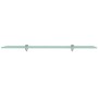 Floating glass shelf 80x10 cm 8 mm by vidaXL, Shelves and shelves - Ref: Foro24-243759, Price: 25,39 €, Discount: %