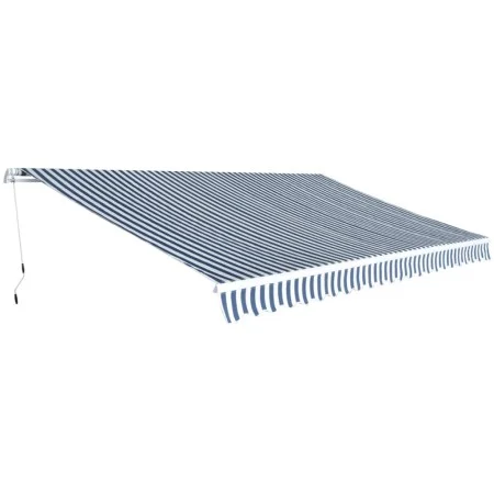 Manuelle Bedienung Faltmarkise 500 cm blau und weiß von vidaXL, Markisen - Ref: Foro24-42154, Preis: 501,51 €, Rabatt: %