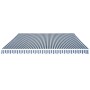 Toldo plegable de operación manual 500 cm azul y blanco de vidaXL, Toldos - Ref: Foro24-42154, Precio: 508,08 €, Descuento: %