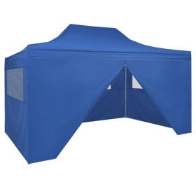 Pop-up-Faltzelt mit 4 Wänden 3x4,5 m blau von vidaXL, Zelte und Pavillons - Ref: Foro24-42512, Preis: 163,45 €, Rabatt: %