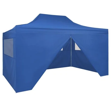 Pop-up folding tent with 4 walls 3x4.5 m blue by vidaXL, Tents and gazebos - Ref: Foro24-42512, Price: 173,99 €, Discount: %