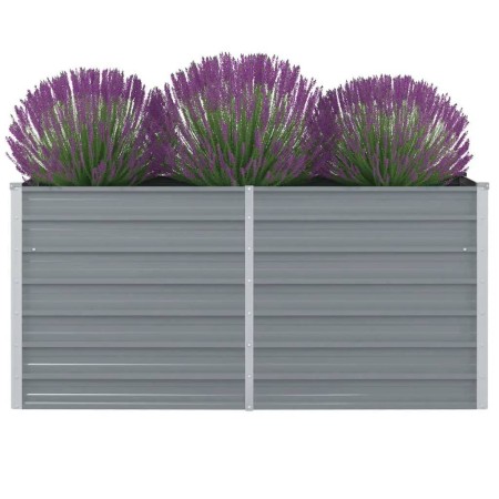 Jardinera elevada 160x80x77 cm acero galvanizado gris de vidaXL, Maceteros y jardineras - Ref: Foro24-42404, Precio: 56,06 €,...