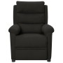 Sillón reclinable eléctrico de tela negro