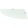 Eckregal mit Chromstützen, Weißglas 35x35 cm von vidaXL, Regale und Regale - Ref: Foro24-243859, Preis: 18,07 €, Rabatt: %
