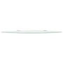 Corner shelf with chrome supports white glass 35x35 cm by vidaXL, Shelves and shelves - Ref: Foro24-243859, Price: 17,75 €, D...