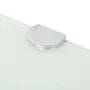 Corner shelf with chrome supports white glass 35x35 cm by vidaXL, Shelves and shelves - Ref: Foro24-243859, Price: 17,75 €, D...