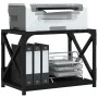 Soporte de impresora 2 niveles negro 44x26x31,5 cm de , Soportes para impresoras - Ref: Foro24-833980, Precio: 29,91 €, Descu...