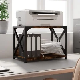 Printer stand 2 levels smoked oak 44x26x31.5 cm by , Printer supports - Ref: Foro24-833982, Price: 25,42 €, Discount: %