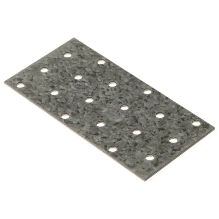 Perforated plates 40 pcs galvanized steel 2 mm 120x60 mm by , Hardware items - Ref: Foro24-155535, Price: 25,83 €, Discount: %