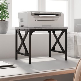Soporte de impresora madera ingeniería gris Sonoma 40x30x31 cm