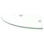 Corner shelf with chrome supports clear glass 25x25 cm by vidaXL, Shelves and shelves - Ref: Foro24-243852, Price: 17,63 €, D...
