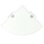 Eckregal mit Chromträgern aus Klarglas 25x25 cm von vidaXL, Regale und Regale - Ref: Foro24-243852, Preis: 19,34 €, Rabatt: %