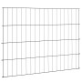 Set de valla de jardín arqueada verde 115x79 cm