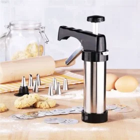 HI Pastry bag for cookies 8 nozzles and 13 shaped discs by , Cookie press - Ref: Foro24-445568, Price: 19,80 €, Discount: %