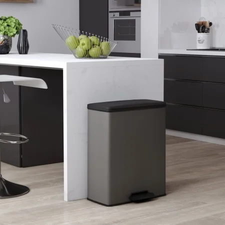 Curver Double pedal bin Deco cold grey 26L+26L by , Recycling containers - Ref: Foro24-443818, Price: 91,55 €, Discount: %