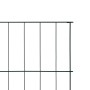 Set de valla de jardín arqueada verde 115x79 cm
