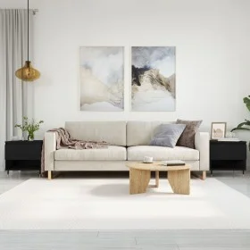 2 black engineered wood coffee tables 50x46x50 cm by , Coffee table - Ref: Foro24-830895, Price: 63,04 €, Discount: %