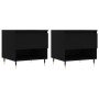 Couchtische 2 Stück, schwarzes Holzwerkstoff, 50 x 46 x 50 cm von , Couchtisch - Ref: Foro24-830895, Preis: 63,60 €, Rabatt: %