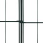 Set de valla de jardín arqueada verde 115x79 cm