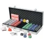Poker game with 500 chips in aluminum case by vidaXL, Poker cases and chips - Ref: Foro24-80182, Price: 58,96 €, Discount: %