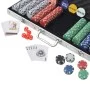 Poker game with 500 chips in aluminum case by vidaXL, Poker cases and chips - Ref: Foro24-80182, Price: 58,96 €, Discount: %