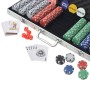 Pokerspiel mit 500 Chips im Aluminiumkoffer von vidaXL, Pokerkoffer und Chips - Ref: Foro24-80182, Preis: 56,02 €, Rabatt: %