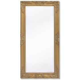 Espejo de pared estilo barroco dorado 100x50 cm de vidaXL, Espejos - Ref: Foro24-243680, Precio: 81,24 €, Descuento: %