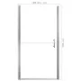 Duschtür aus gehärtetem Glas 91x195 cm von , Duschtüren - Ref: Foro24-146656, Preis: 193,00 €, Rabatt: %