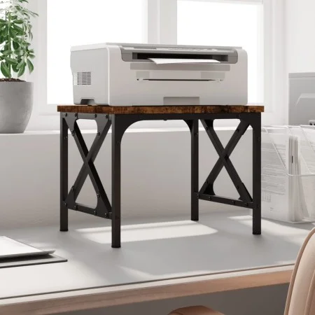 Printer stand made of smoked oak wood, 40x30x31cm. by , Printer supports - Ref: Foro24-833987, Price: 23,76 €, Discount: %