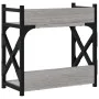 Printer stand 2 levels gray Sonoma 40x20x40 cm by , Printer supports - Ref: Foro24-833993, Price: 29,02 €, Discount: %